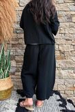 Lina Linen Blend Box Jacket Black